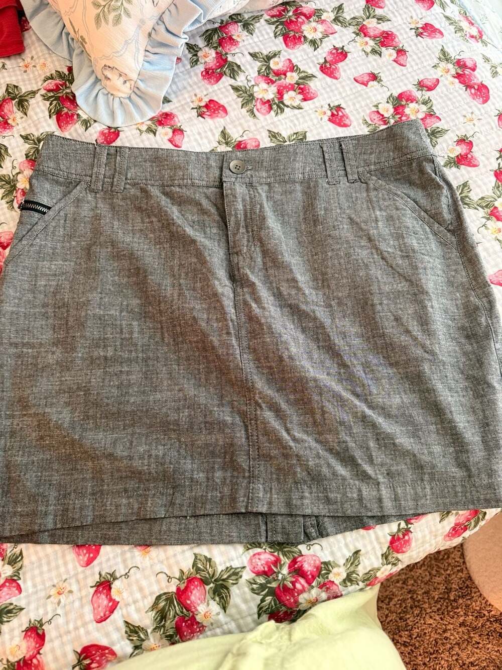 Converse One Star Women's Gray Skirt Size 14 Fit 3
